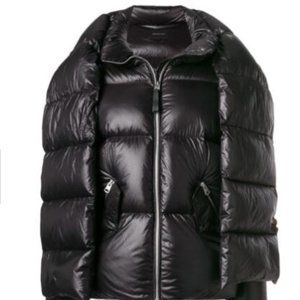 $690 NWT MACKAGE Womens Mirri 800 Fill Down Puffer Jacket w/ Detachable Scarf XS